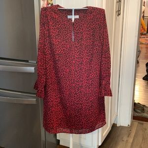 Loft animal print fully lined sheath dress.‎ Worn once